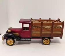 Chestnut Creek Wooden Stake Bed Truck (Model A?) 14 1/2" Long For Display 2004