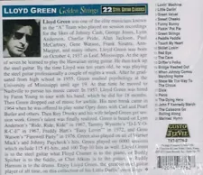 LLOYD GREEN Brand New CD "GOLDEN STRINGS" 22 Pedal Steel Guitar Classics COUNTRY