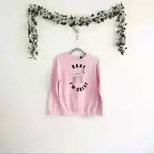 TOPSHOP Great Dane Pink Crewneck Sweatshirt Size 4