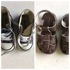 BABY BOY'S SHOES FOR SALE (SIZE 5 AND SIZE 6):  Converse And Jumping Jack