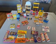 ZURU Mini Brands Mixed Food Lot candy Pieces shopping cart scale store fixtures