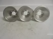 GO CART-GO KART-QUARTER MIDGET WHEEL HALVES-(3)RACING-DIRT-ASPHALT-OVAL-PREOWNED