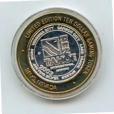 2003 $10 RenoTahoe Internat'l Airport .999 Fine Silver Gaming Token (In Capsule)