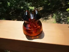 Vintage Hemingray -62 Amber Swirl Glass Insulator CD-234?