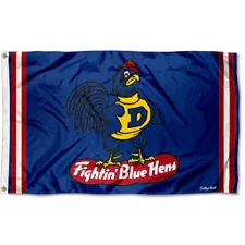 Delaware Blue Hens Vintage Retro Throwback Large Outdoor Flag