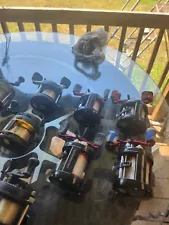 used ambassadeur baitcasting Reel Lot 8 Reels