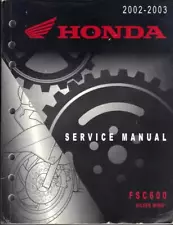 HONDA SILVER WING FSC 600 (FJS 600) 2002-2003 ORIGINAL FACTORY WORKSHOP MANUAL