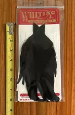 Whiting Hen Cape, Black, Fly Tying