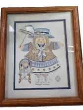 Limited Edition Nancy A. Solberg Framed Print “Little Girl with Umbrella"