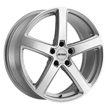 4 New Petrol P2a 17x8 5-114.30 40 Silver W/ Machine Cut Face Wheels