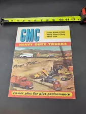 1954 GMC Heavy Duty Truck Sales Brochure 9500 9700 9800 Dealer Original Old