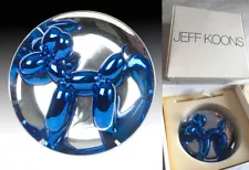 Jeff Koons : Balloon Dog Plate Sculpture, 1st. Limited Edition Run (Blue) 2002