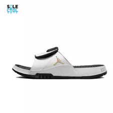 NIKE JORDAN HYDRO RETRO SLIDE SANDALS Black White Gold Men's FN2452-170