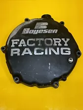 Boyesen Factory Black Clutch Cover for '05-07 Kawasaki KX250 (For: 2006 KX250)