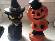 Two Halloween Blow Molds