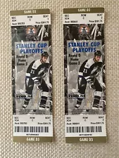 2004 Stanley Cup Playoffs Game 3 Ticket Stubs -lot Of Two Tickets