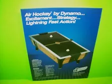 AIR HOCKEY Sales FLYER Original Arcade Game Promo Paper Advertising DYNAMO