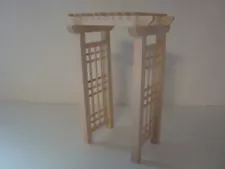 DOLLHOUSE FURNITURE Miniatures Unfinished wooden trellis