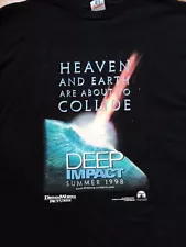 DEEP IMPACT - Rare Promotional XL T-Shirt for the Hit Disaster Movie