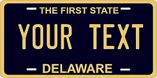 black delaware license plate for sale