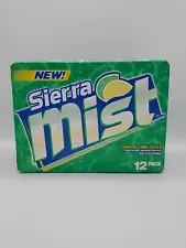 2001 NEW! SIERRA MIST 12 Pack Box EMPTY Display Lemon-Lime Soda Discontinued