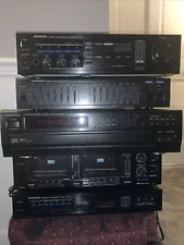 Kenwood Stereo Component System 1980's Pre-owned 5 Unit Set