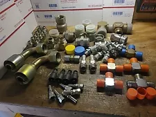 Hydraulic Fitting Lot..LARGER SIZES... NOS..SEE PHOTOS PLEASE....