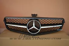 AMG Style Grill For Mercedes Benz W204 C200 C300 C350 Grille 2008-2013 Chrome (For: 2008 Mercedes-Benz C300)