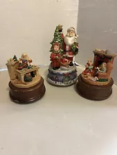 Lot Of 3 Christmas Music Box