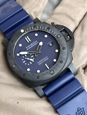 Panerai PAM01232 Carbotech Blu Abisso Submersible Box Papers 44mm