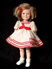 Shirley Temple Doll Danbury Mint 14" Porcelain 1987 "Stand Up and Cheer" (ftn)