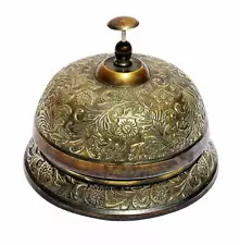 Antique Sale Service Counter Bell Aluminum Ornate Hotel Front Desk Bell