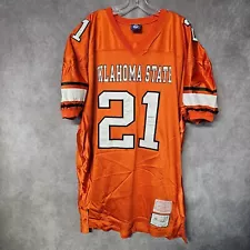 RARE Game Time Authentic Oklahoma State Cowboys Barry Sanders 21 Jersey 58 3XL