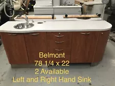 Belmont Dental Side Cabinet - One Left Hand Sink - One Right Hand Sink