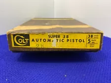 1968 Colt Super 38 Automatic Pistol Genuine Factory Original Two-Piece Box