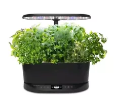 AeroGarden Bounty Basic Black 100911-BLK Indoor Garden With LED Lights