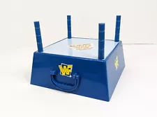 WWF JusToys Bend Ems Super Slam Wrestling Ring 1996 & Case No Bottom!!