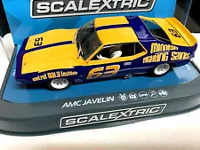 1 32 SCALEXTRIC C3876 DISC'D AMC JAVELIN SCCA '72 TRANS AM CONTROL DATA slot car