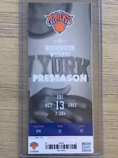 2017-18 New York Knicks NBA Official Mint Ticket Stubs - pick any game!