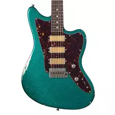 Tom Anderson Guitars Raven Classic Big Sparkle Teal In-Distress Level 2 - NEW!