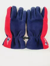 NFL New England Patriots Reebok Team Apparel Blue & Red Fleece Winter Gloves