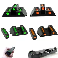 Fiber Optic Front Rear Sights for Glock 17 19 22 23 24 26 27 34 35 38