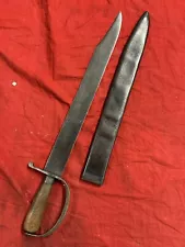 DATED C.S. 1861 CIVIL WAR CONFEDERATE SOUTHERNER D-GUARD BOWIE KNIFE & SHEATH