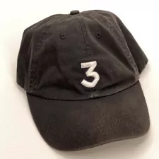 3 Chance Black Cotton Dad Cap Faded