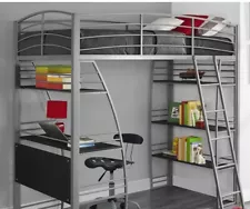 adult loft twin metal heavy duty bed