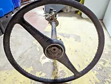 Unknown Model Steering Wheel Steering Column and Gear Box Perfect for a Restore