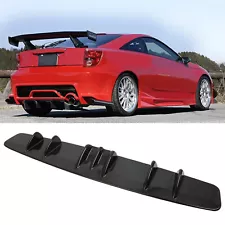 For Toyota Celica Gloss Rear Bumper Diffuser Shark 7 Fin Spoiler Lip Splitter