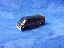 Hard to Find Black/Red Tyco THE A-TEAM DODGE VAN HO Slot Car Body for Wide Pan