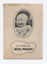 "Just Found His Mail Pouch" Mail Pouch Chewing Tobacco Foldout Advertising 1938