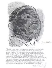 BEN SHAHN Martin Luther King Jr. "I Have A Dream" Lithograph, Civil Rights